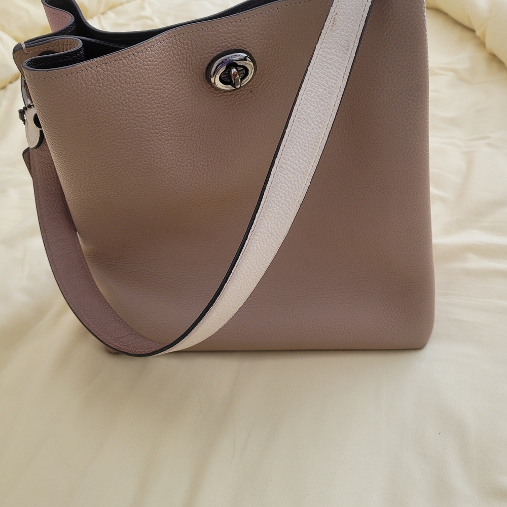 Coach Taupe and Pink  Satchel